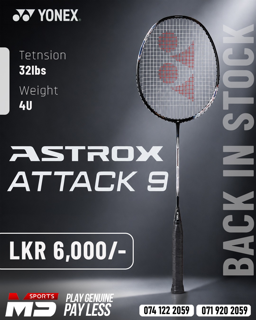 Yonex Astrox Attack 9